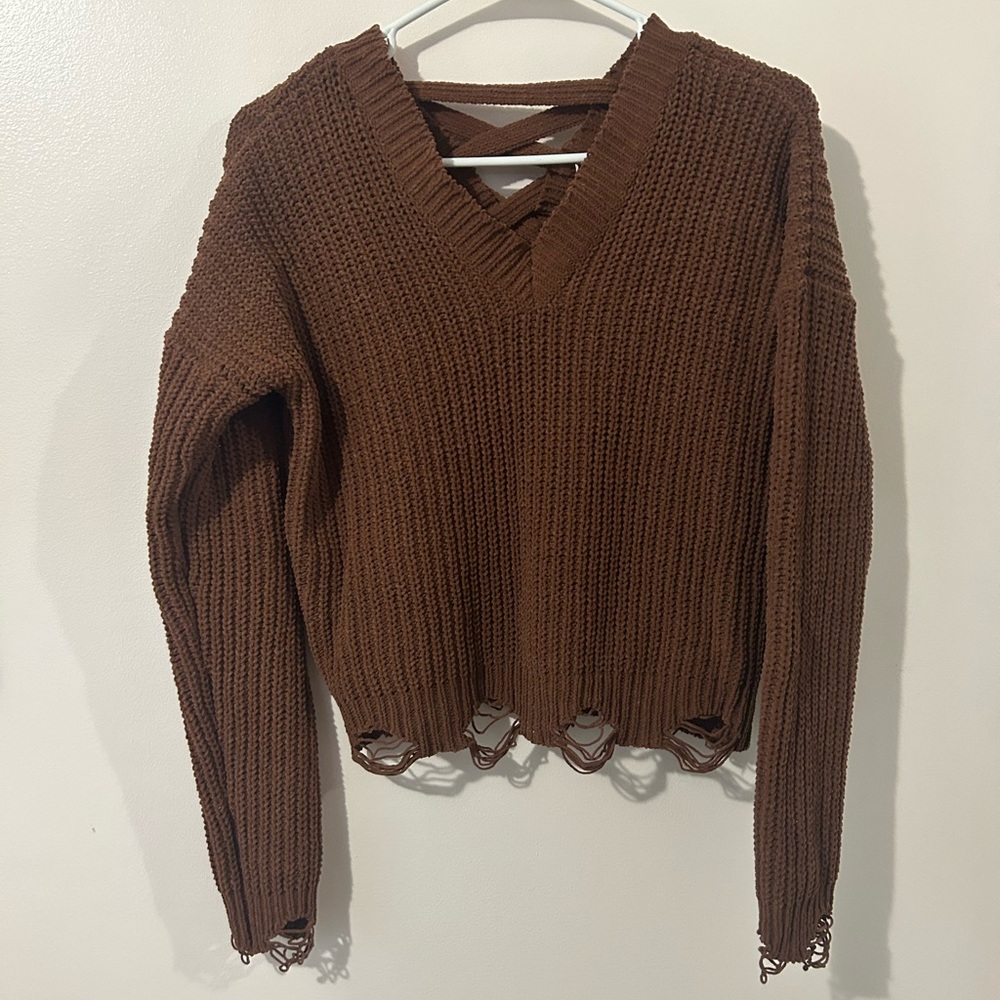 Brown sweater